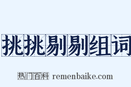 挑挑剔剔组词是什么意思的图片